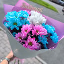 Букет «Радуга чувст» из хризантем