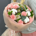 Букет «"Розовое облако"» из гвоздик