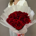 Букет «11 бордовых роз Франция»