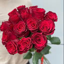 Моно букет с 15 красными розами