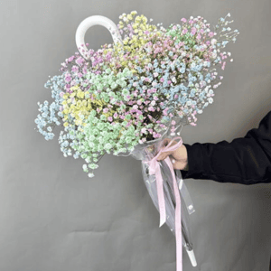 Букет радужной гипсофилы