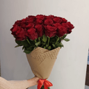 Букет бордовых роз