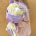 Лиловый букет из гортензий