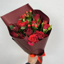 Букет «Багровый закат» из роз