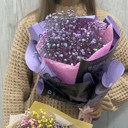 Букет «Пурпурный» из гипсофил