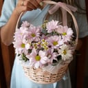 Корзина с Хризантемой