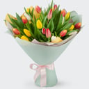 Букет 25 тюльпанов Лучики солнца