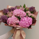 Букет гортензия и сирень