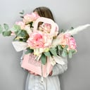 Букет «Утро в Париже композиция с французским» из роз