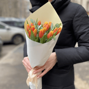 Букет из тюльпанов 15 шт