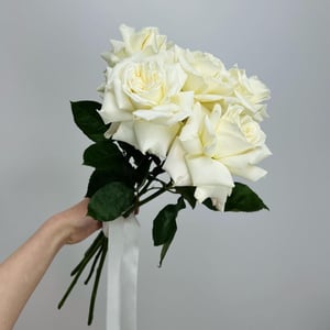Монобукет Белые французские розы