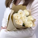 Букет «Роза белая 7шт»