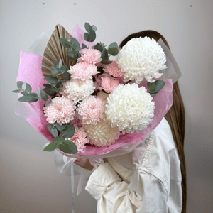 Букет «Счастье ты моё» из хризантем