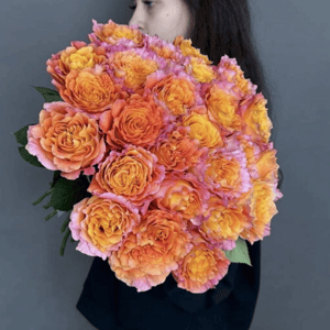 Букет 25 пионовидных роз
