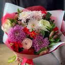 Букет «Звуки вальса» из альстромерий и роз