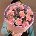 Букет нежных диантусов из гвоздик