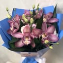 Букет «Цимбидиум с эустомой»