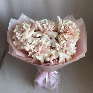 Букет «Французские розы с лагурусом»