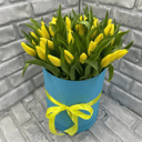 Коробка с цветами «Счастье» из тюльпанов