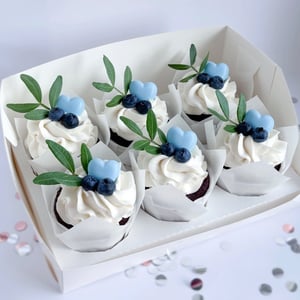 Капкейки с сердечками