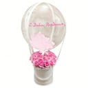 Подарочный набор «Шар Баблс с перьями и с цветами» из роз