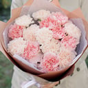 Букет «Крем» из гвоздик