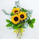 Букет «Летний мотив» из подсолнухов