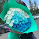 Букет «Градиент» из хризантем