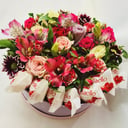 Подарочный набор «Любимка» из роз и эустом