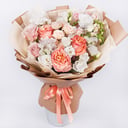 Букет «Музыка души» из роз и эустом