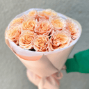 Букет «11 кремовых пионовидных роз»