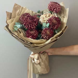 Авторский Букет Хризантемы Бигуди