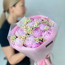 Букет «Пионы и ромашки»