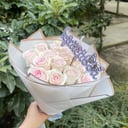 Букет «15 розовых роз»