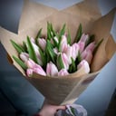 Букет «25 нежно-розовых тюльпанов»
