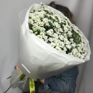 Монобукет из сантини из хризантем