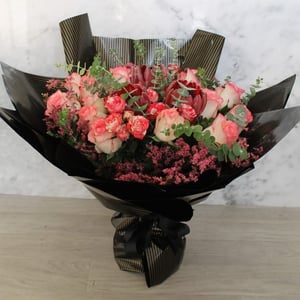 Букет «Экзотический коктейль» из роз