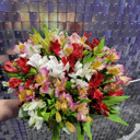 Букет «Яркое событие» из альстромерий