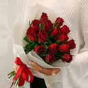 Букет «Роза красная 15шт в упаковке»