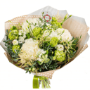 Букет «Меланья» из экзотических цветов и эустом