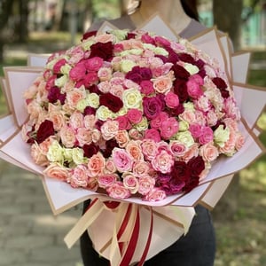Букет «Розовый бархат»