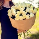 Букет из 35 белых роз