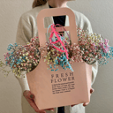 Коробка с цветами «Гипсофила в сумочке»