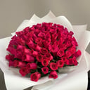 Букет «101 Малиновая роза Кения»