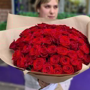 Букет «51 красная роза»