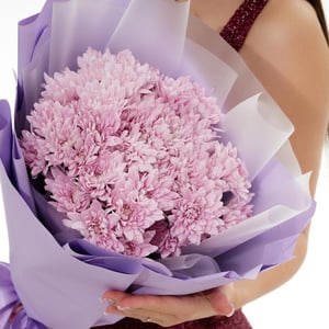 Букет «Кустовая зембла» из хризантем