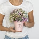 Коробка с цветами «Радужная дымка»