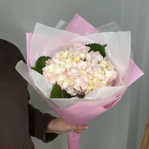 Букет «Гортензия розовая в оформлении»