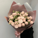 Монобукет с пионовидными розами Бомбастик