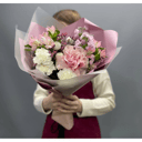 Букет Цветочное облако из альстромерий и хризантем